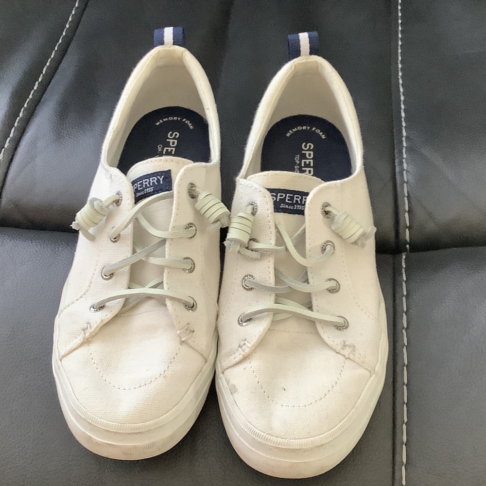 Sperry White Canvas Sneakers